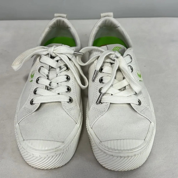 Cariuma | OCA low-top white canvas lace up sneakers women’s size 6.5 men size 5 - Picture 3 of 10